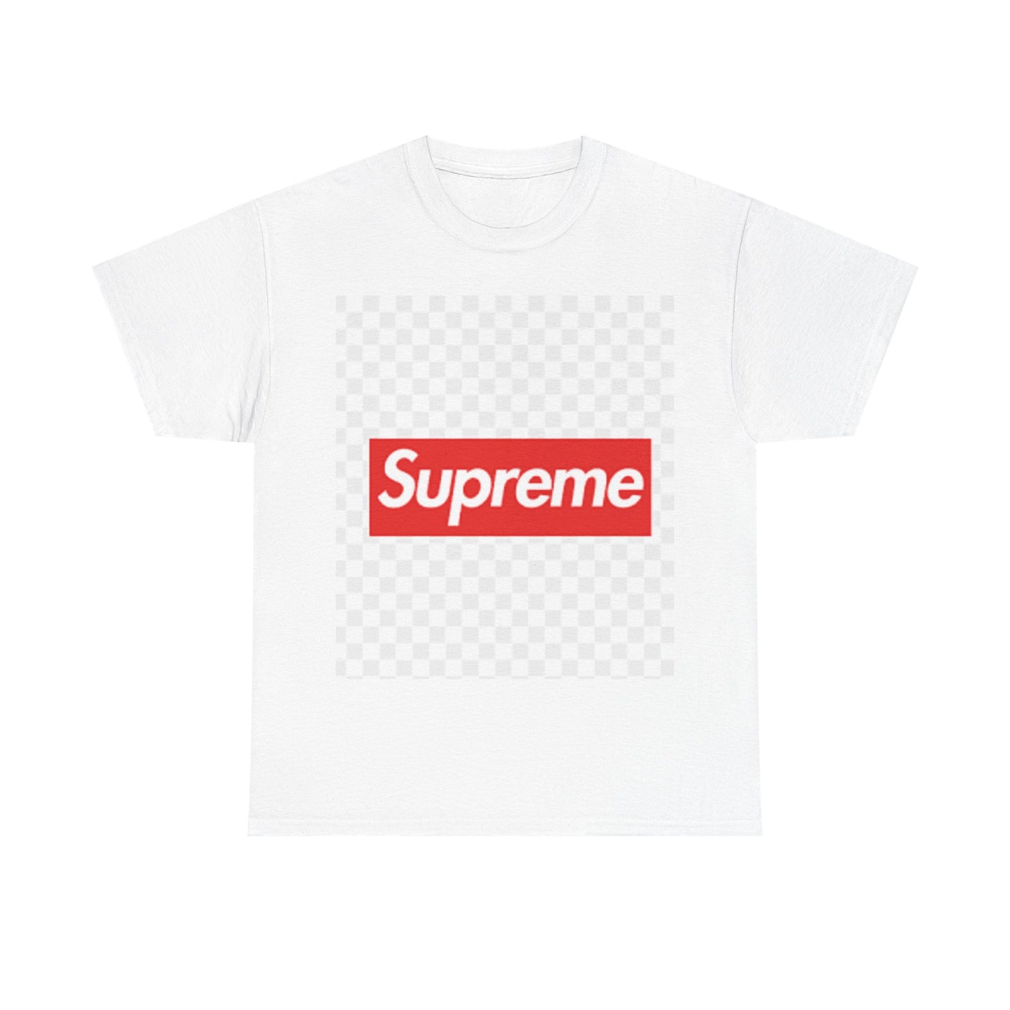 Unisex Heavy Cotton Tee - Bold Supreme Logo Streetwear