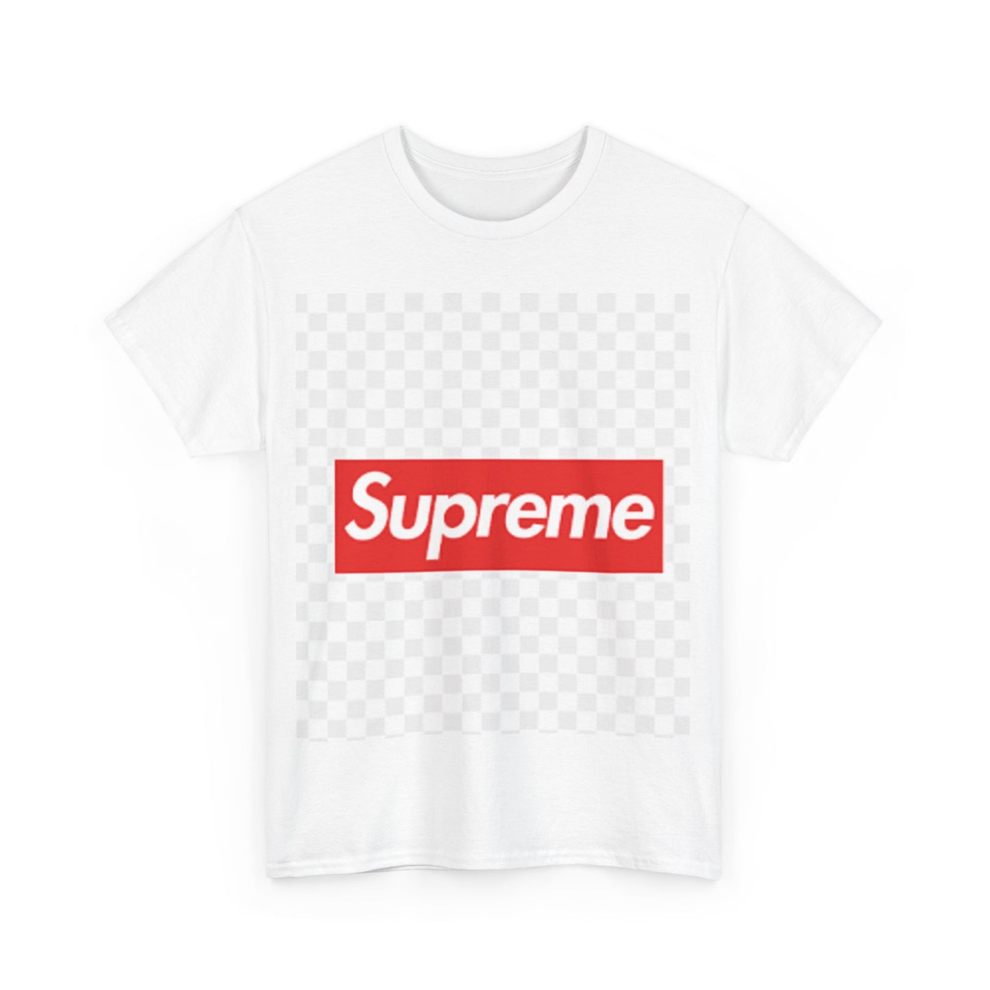 Unisex Heavy Cotton Tee - Bold Supreme Logo Streetwear