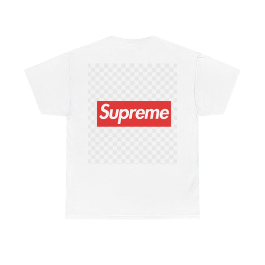 Unisex Heavy Cotton Tee - Bold Supreme Logo Streetwear